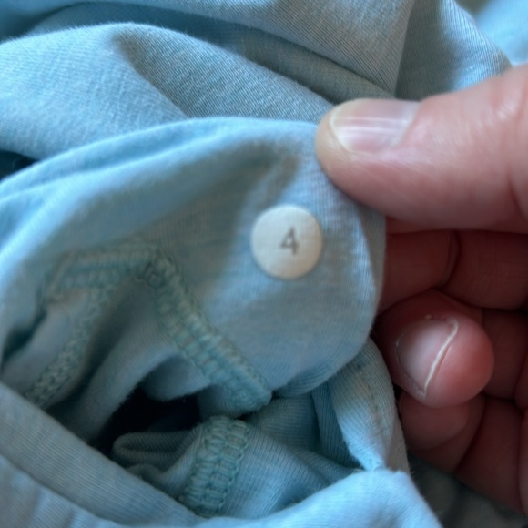 Lululemon size 4 hoodie with front pocket pale blue - Picture 3 of 5